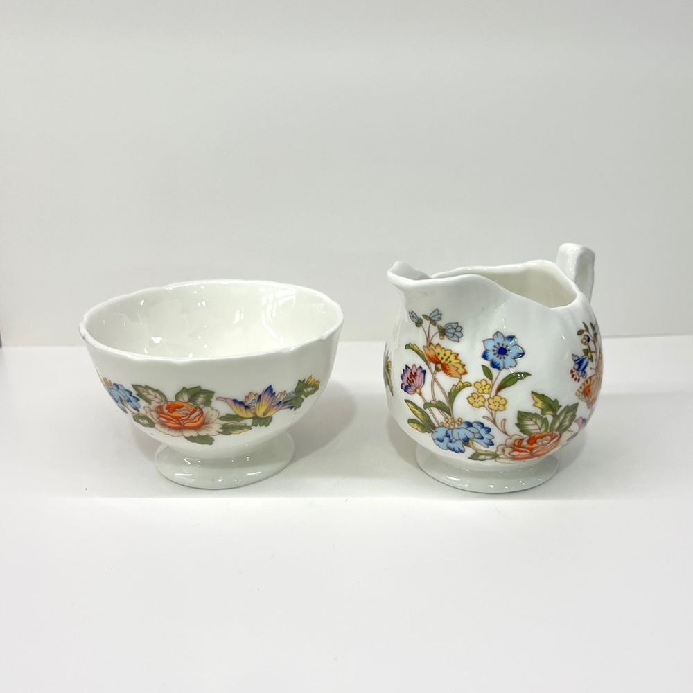 Vintage Aynsley cream and sugar set